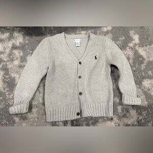Ralph Lauren Light Gray Knit Cardigan